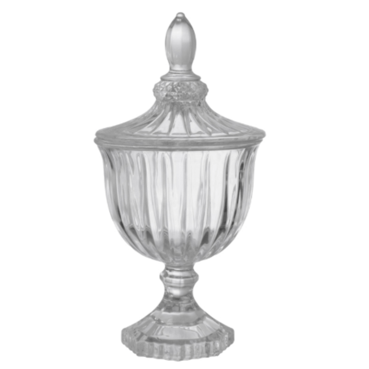 47025 - BOMBONIERE VIDRO MELINA 19CM HAUSKRAFT ETILUX ETILUX 47025 - BOMBONIERE VIDRO MELINA 19CM HAUSKRAFT ETILUX ETILUX